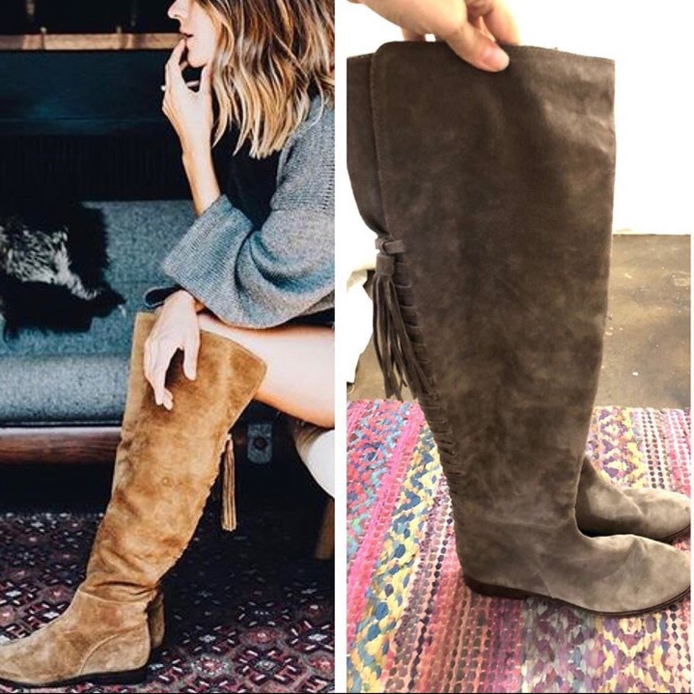 Frye “Tina” Tassel Lace Up Boot